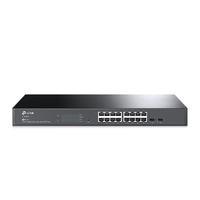 TP-LINK 16-PORT MANAGED GIGABIT SWITCH, GbE(16), SFP(2), 5YR WTY