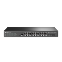 TP-LINK 24-PORT MANAGED GIGABIT L2 SWITCH, POE(4), 5YR WTY