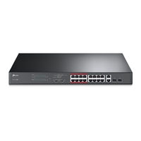 TP-LINK 18-PORT UNMANAGED SWITCH, POE+(16), SFP(2), 5YR