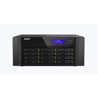 QNAP 12-BAY NAS, 2.5" U.2 NVMe SSD ONLY,EPYC 7302P 16-CORE, 128GB,2.5GbE(2),25GbE SFP28(2)