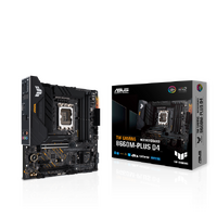 ASUS TUF GAMING B660M-PLUS D4 Intel LGA 1700 mATX Motherboard PCIe 5.0 Support, DDR4, Dual PCIe4.0 M.2 Slots, 2.5Gb Ethernet, USB-,, Aura Sync