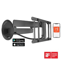 TVM7675B MEDIUM/LARGE BLACK MOTORISED TV WALL MOUNT 40-77 MAX 35KG VESA UP TO 600X400MM