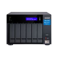 QNAP TVS-672X-i5-8G 6 Bay NAS ntel® Core™ i5-8400T six-core 3.3 GHz 8GB DDR4 Hot-swappable 2xM.2 2280 PCIe 2xGbE 1x10GBase-T 2xThunderbolt 3 1x3.2USB