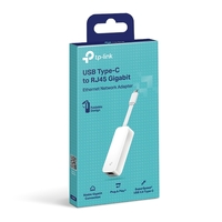 TP-LINK USB-C TO RJ45 GIGABIT ETHERNET ADAPTER, 1YR