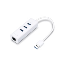TP-LINK USB 3.0 3-PORT HUB & GIGABIT ETHERNET ADAPTER 2 IN 1, 1YR