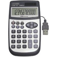 Calculator Citizen USB12 12 Digit With Laptop Connection 