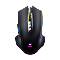 RAPOO V20S Optical Gaming Mouse Black - Up to 5000DPI, 16M colours, Ergonomic Design, 7 Programmable Buttons