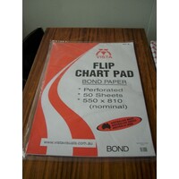 Flipchart Pad Vista Bond 75gsm 50 Sheets Per Pad VFCP