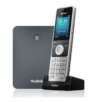 YEALINK (W76P) HIGH PERFORMANCE DECT IP PHONE SYSTEM W/HANDSET & BASE STATION,2.4" SCREEN
