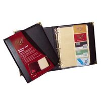 Business Card Binder A4 Waterville W80 200 3 Ring Black