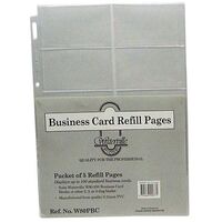 Business Card Binder Refill Colby W80PBC Pack 5