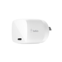 EOL Belkin BOOST CHARGE 30W USB-C PD GaN Wall Charger - White (WCH001auWH), Compact Design, Extraordinarily Small, Fast Charging Power, Safe And Relia
