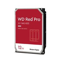 Western Digital WD Red Pro 12TB 3.5' NAS HDD SATA3 7200RPM 256MB Cache 24x7 300TBW ~24-bays NASware 3.0 CMR Tech 5yrs wty