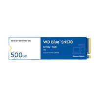 Western Digital WD Blue SN570 500GB NVMe SSD 3500MB/s 2300MB/s R/W 300TBW 360K/3900K IOPS M.2 Gen3x4 1.5M hrs MTBF 5yrs ~WDS500G2B0C