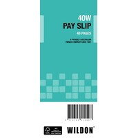 Pay Slip Pad Wildon 40W 75mm x 800mm 50 sheets