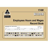 Wages Book Wildon 174W Employees Hours And Wages