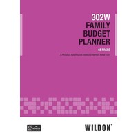 Budget Planner Personal Wildon WIL301 Book 48 pages 11 x 21cm 