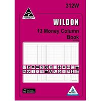 Account Book Wildon 13 Money Column 312W