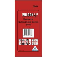 Restaurant Docket Pad Wildon Quadruplicate WIL564