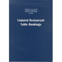 Restaurant Bookings Undated Wildon WIL580