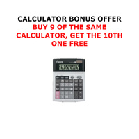 12 DIGIT DESKTOP CALCULATOR DUAL POWER TAX CALC ADJ DISPL AY - BUY 9 GET 1 FREE