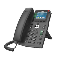 Fanvil X3U Enterprise IP Phone - 2.8' Colour Screen, 3 Lines, No DSS Buttons, Dual Gigabit NIC