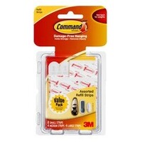 Command Adhesive 3M Refill Strips Assorted 17200CL