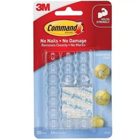 Command Adhesive 3M Decorating Clip 24 Mini Strips 20 Clips 17026