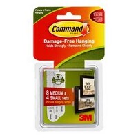 Command Adhesive 3M Picture Hanging Strips 17203 Value Pack 12