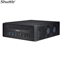 Shuttle XH410G Slim Mini PC 3L Barebone - Support Intel 10th Gen, PCIex16, LAN, HDMI, VGA, 2xDDR4, 2.5' HDD/SSD bay, 2x M.2 2280, 180W