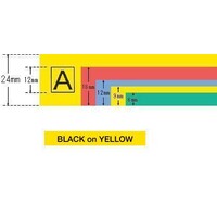 Casio Ez Label Tape 12mm XR12YW Black On Yellow