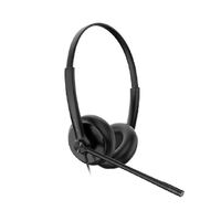 YEALINK YHS34 STEREO WIDEBAND HEADSET, LEATHER CUSHIONS - FOR YEALINK IP PHONES